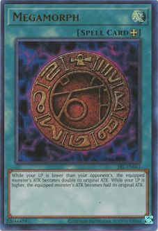 Yu-Gi-Oh Card - SRL-EN061 - MEGAMORPH (ultra rare holo)