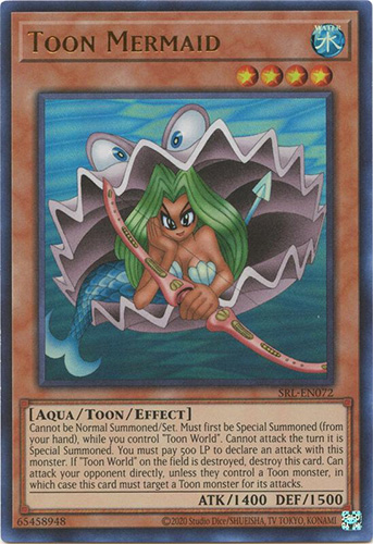 Yu-Gi-Oh Card - SRL-EN072 - TOON MERMAID (ultra rare holo)