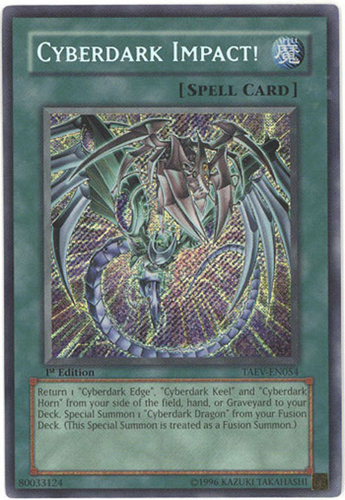 Yu-Gi-Oh Card - TAEV-EN054 - CYBERDARK IMPACT! (secret rare holo ...