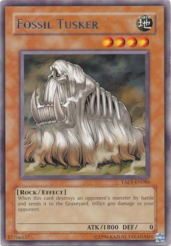 Yu-Gi-Oh Card - TAEV-EN086 - FOSSIL TUSKER (rare)