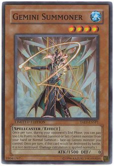 Yu-Gi-Oh Card - TAEV-ENSP1 - GEMINI SUMMONER (super rare holo)