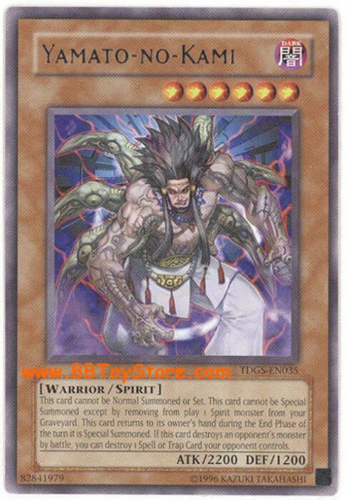 Yu-Gi-Oh Card - TDGS-EN035 - YAMATO-NO-KAMI (rare): BBToyStore.com - Toys,  Plush, Trading Cards, Action Figures & Games online retail store shop sale