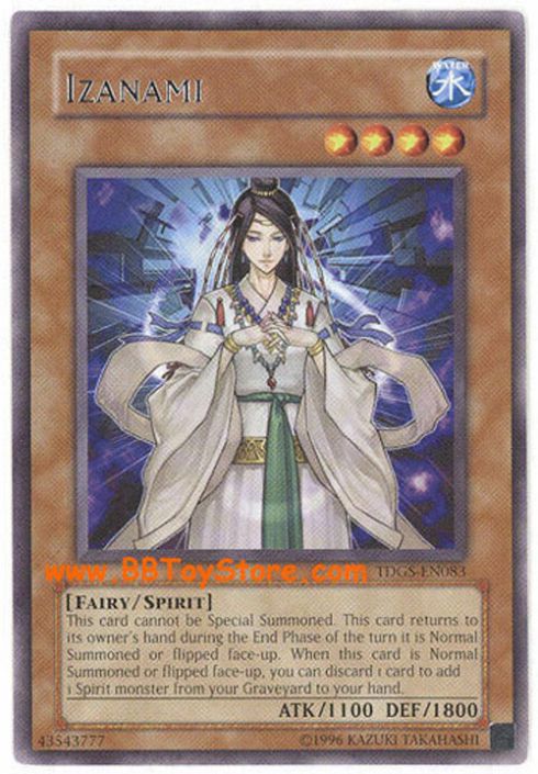 Yu-Gi-Oh Card - TDGS-EN083 - IZANAMI (rare): BBToyStore.com - Toys, Plush,  Trading Cards, Action Figures & Games online retail store shop sale