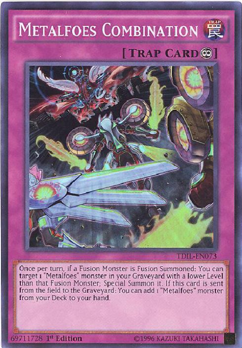 Yu-Gi-Oh Card - TDIL-EN073 - METALFOES COMBINATION (super rare holo):  BBToyStore.com - Toys, Plush, Trading Cards, Action Figures & Games online  retail store shop sale