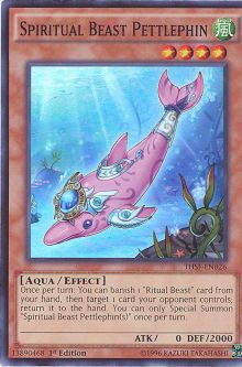 Yu-Gi-Oh Card - THSF-EN026 - SPIRITUAL BEAST PETTLEPHIN (super rare holo)