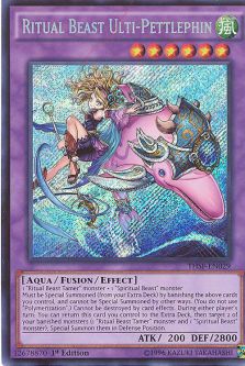 Yu-Gi-Oh Card - THSF-EN029 - RITUAL BEAST ULTI-PETTLEPHIN (secret rare holo)