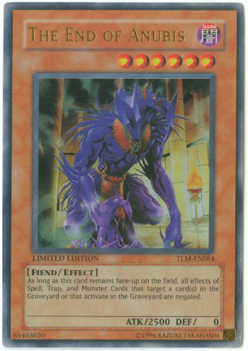 Yu-Gi-Oh Card - TLM-ENSE4 - THE END OF ANUBIS (ultra rare holo)