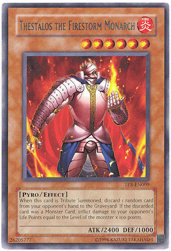 Yu-Gi-Oh Card - TP8-EN009 - THESTALOS THE FIRESTORM MONARCH (rare)