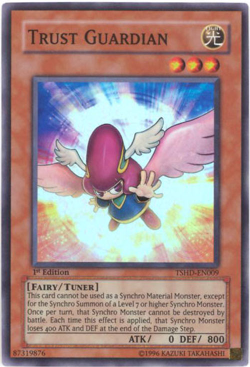 Yu-Gi-Oh Card - TSHD-EN009 - TRUST GUARDIAN (super rare