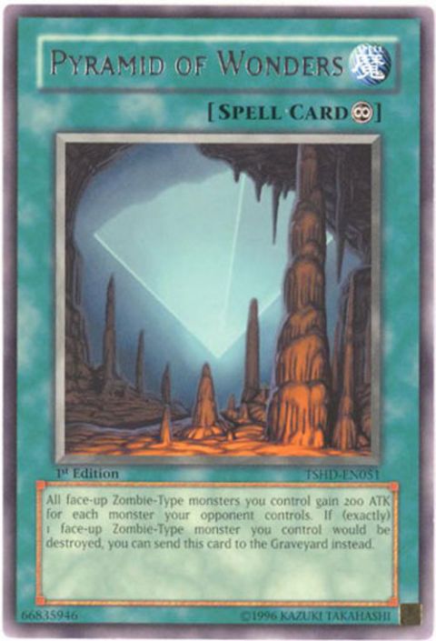 Yu-Gi-Oh Card - TSHD-EN051 - PYRAMID OF WONDERS (rare)