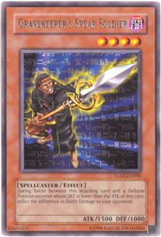 Yu-Gi-Oh Card - TU02-EN006 - GRAVEKEEPER'S SPEAR SOLDIER (rare)