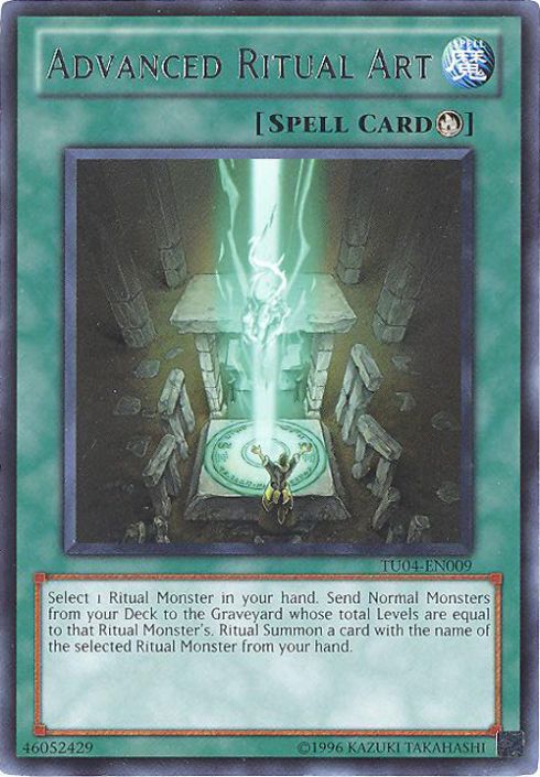 Yu-Gi-Oh Card - TU04-EN009 - ADVANCED RITUAL ART (rare): BBToyStore.com - Toys, Plush, Trading Cards, Action Figures & Games online retail store shop sale Yu-Gi-Oh Card - TU04-EN009 - ADVANCED RITUAL ART (rare): BBToyStore.com - Toys, Plush, Trading Cards, Action Figures & Games online retail store shop sale