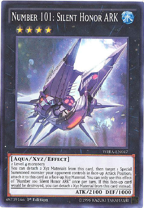 Yu-Gi-Oh Card - WIRA-EN047 - NUMBER 101: SILENT HONOR ARK (super rare holo)