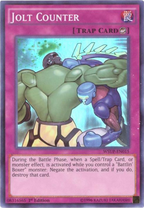 Yu-Gi-Oh Card - WSUP-EN015 - JOLT COUNTER (super rare holo) Yu-Gi-Oh Card - WSUP-EN015 - JOLT COUNTER (super rare holo)
