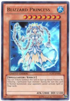 Yu-Gi-Oh Card - YG07-EN001 - BLIZZARD PRINCESS (ultra rare holo)