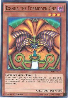 Yu-Gi-Oh Card - YGLD-ENA17 - EXODIA THE FORBIDDEN ONE (ultra rare holo)