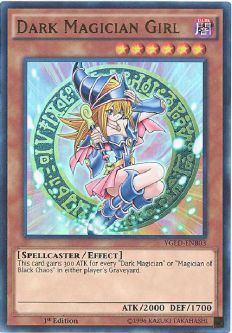 Yu-Gi-Oh Card - YGLD-ENB03 - DARK MAGICIAN GIRL (ultra rare holo)