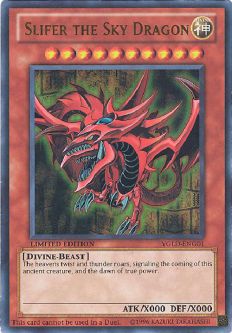 Yu-Gi-Oh Card - YGLD-ENG01 - SLIFER THE SKY DRAGON (ultra rare holo)