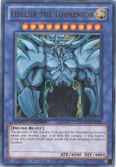 Yu-Gi-Oh Card - YGLD-ENG02 - OBELISK THE TORMENTOR (ultra rare holo)