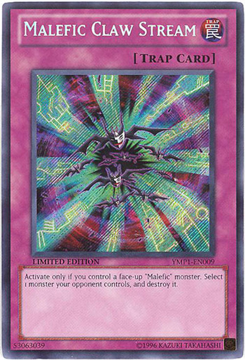 Yu-Gi-Oh Card - YMP1-EN009 - MALEFIC CLAW STREAM (secret 