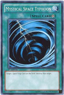 Yu-Gi-Oh Card - YS11-EN024 - MYSTICAL SPACE TYPHOON  (common)