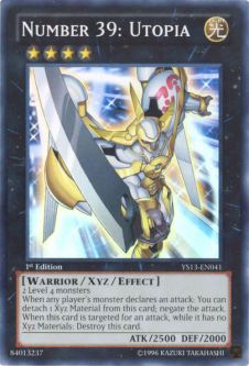 Yu-Gi-Oh Card - YS13-EN041 - NUMBER 39: UTOPIA  (super rare holo)