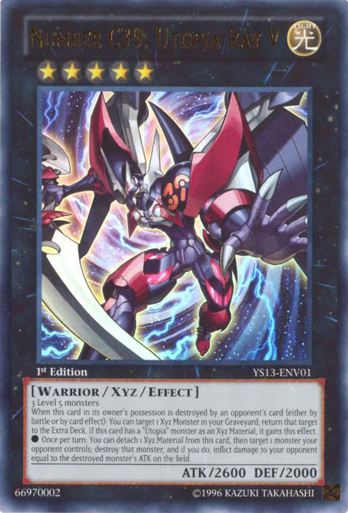 YuGiOh Card YS13ENV01 NUMBER C39 UTOPIA RAY V