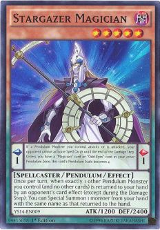 Yu-Gi-Oh Card - YS14-EN009 - STARGAZER MAGICIAN (super rare holo)