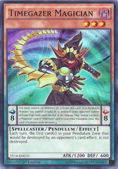 Yu-Gi-Oh Card - YS14-EN010 - TIMEGAZER MAGICIAN (super rare holo)