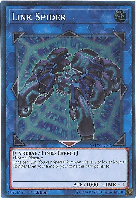 Yu-Gi-Oh Card - YS17-EN043 - LINK SPIDER (super rare holo)