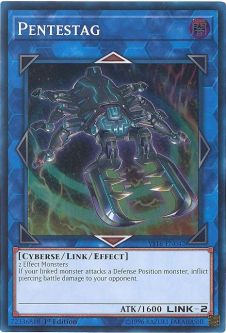 Yu-Gi-Oh Card - YS18-EN042 - PENTESTAG (super rare holo)