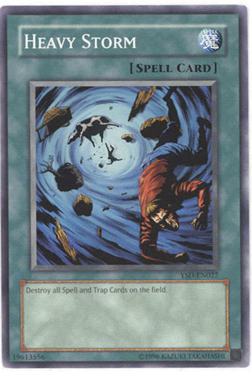 Yu-Gi-Oh Card - YSD-EN027 - HEAVY STORM (common)