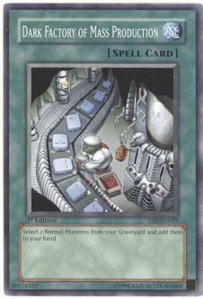 Yu-Gi-Oh Card - YSD-EN029 - DARK FACTORY OF MASS PRODUCTION (common)