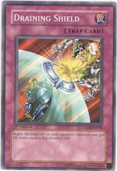 Yu-Gi-Oh Card - YSDJ-EN038 - DRAINING SHIELD (common)