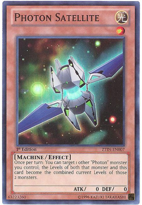 ZTIN-EN007 Photon Satellite Super Rare 1st Edition Mint YuGiOh Card 