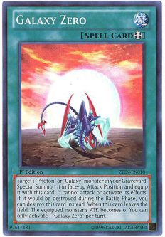 Yu-Gi-Oh Card - ZTIN-EN018 - GALAXY ZERO (super rare holo)